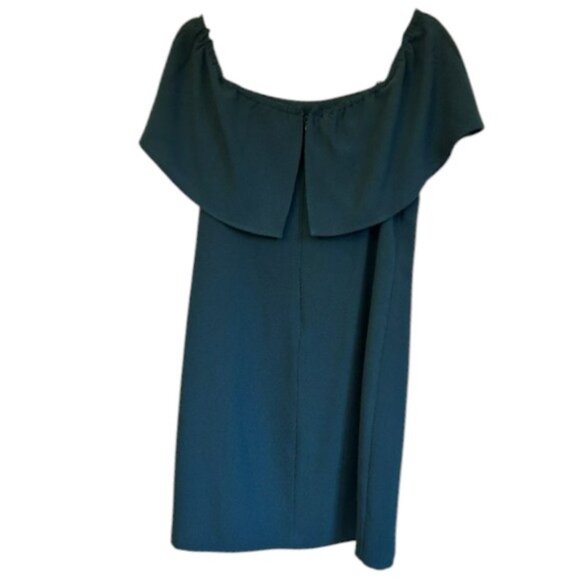 Charles Henry dark green off-the-shoulder cocktail dress size L - Picture 3 of 3